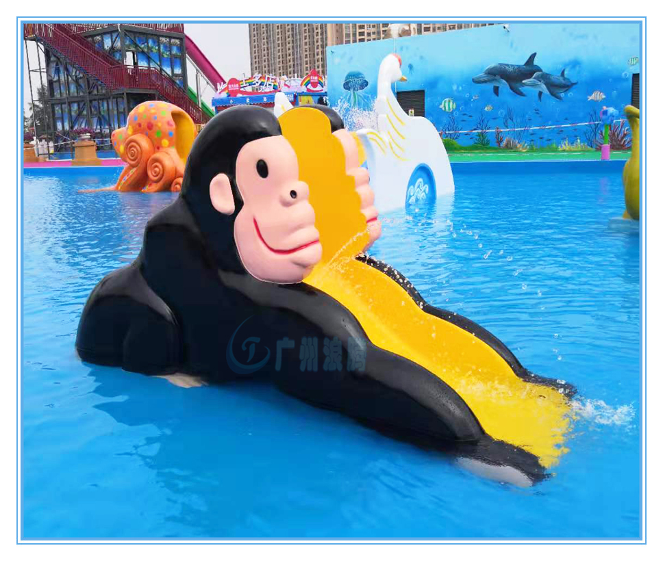 水上樂園設(shè)備，戲水小品，猴子滑梯