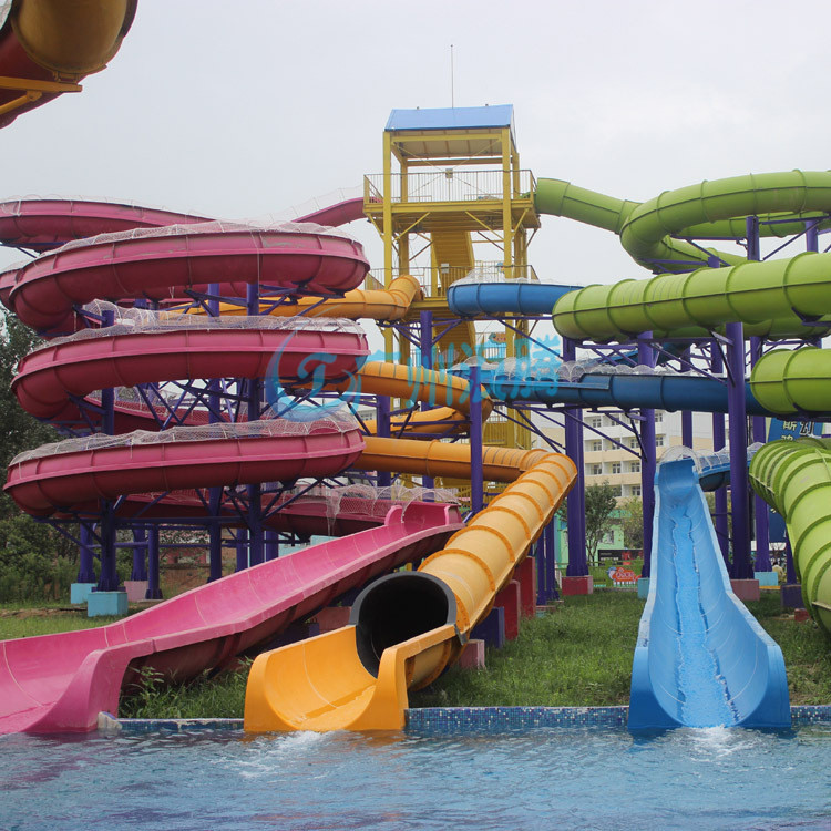 水上樂(lè)園設(shè)備-螺旋組合滑梯 水上樂(lè)園設(shè)備-螺旋組合滑梯